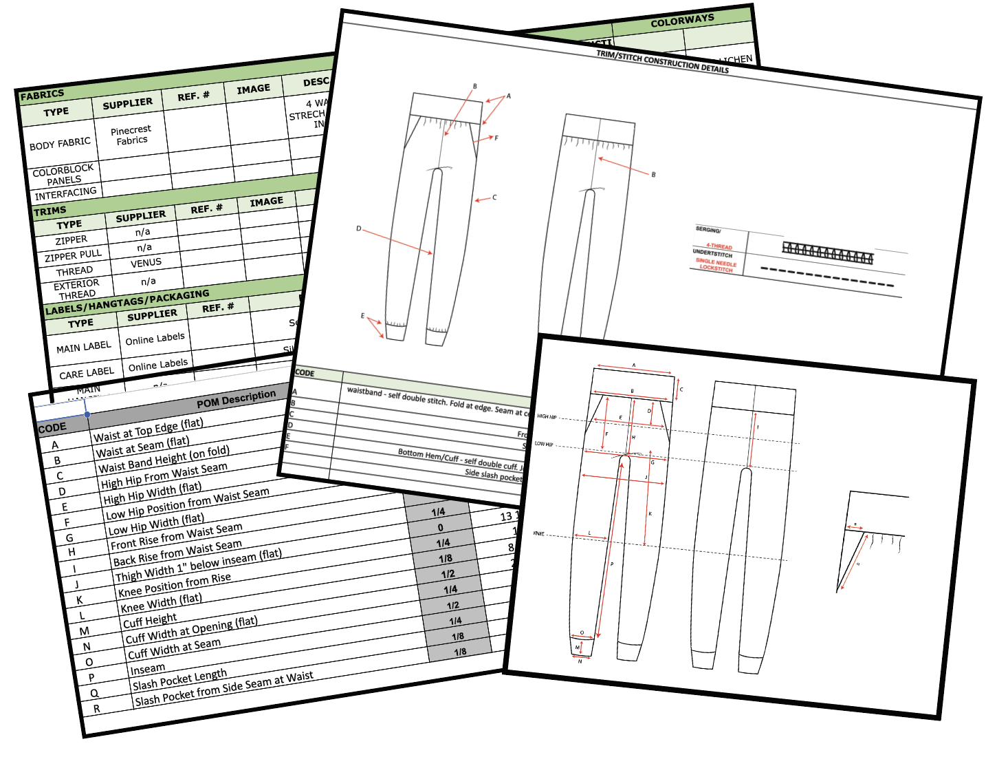 technical sketches for project 2
